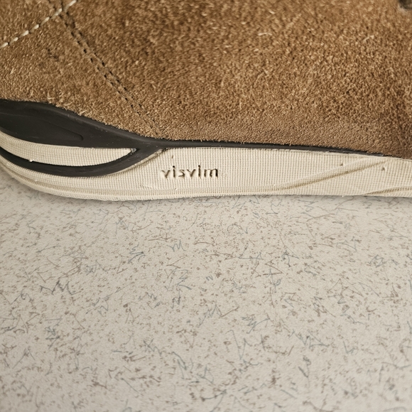 Visvim Huron Mesh Moc Hi-Folk Tan/Gray Men's Size 10.5. - Picture 6 of 8